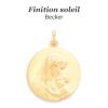 Médaille Sainte Isabelle (or jaune 750°)  par Becker